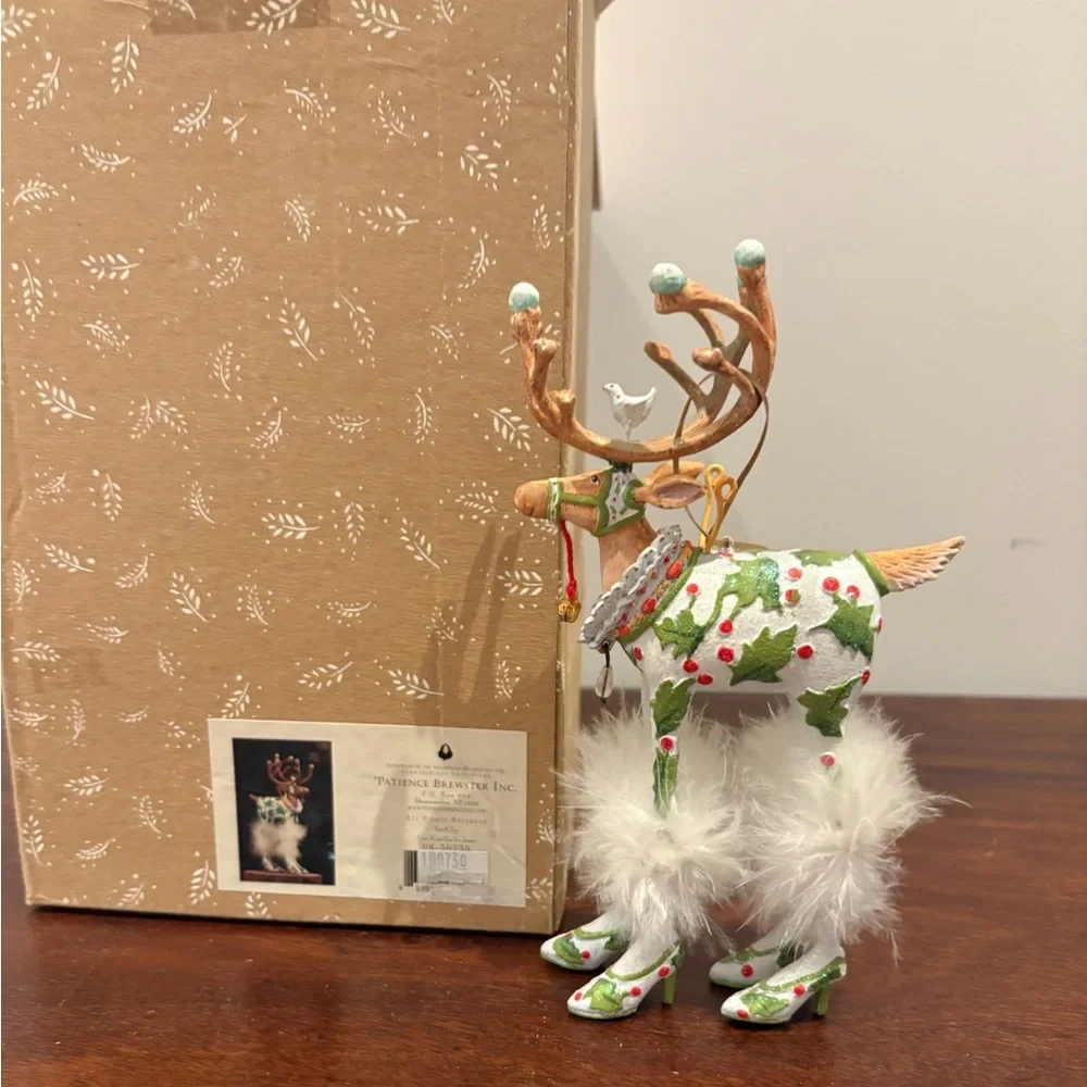 Patience Brewster MacKenzie-Childs Dash Away Vixen Reindeer Figure - Picture 1 of 2